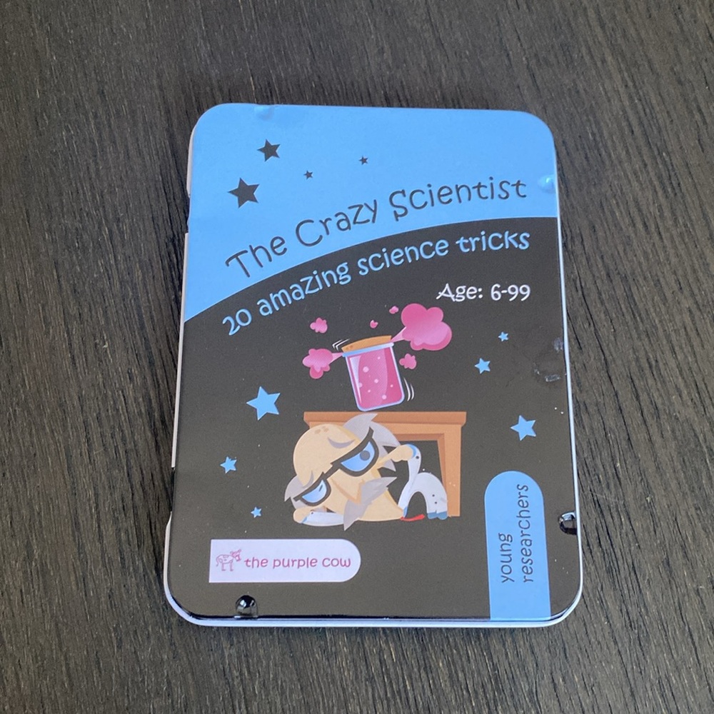 The Crazy Scientist Science Tricks Card Set